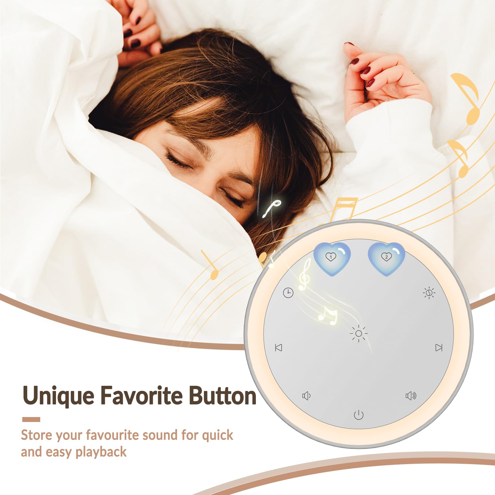 Kipcush White Noise Machine & Night Light - 20 Soothing Sleep Sounds for Adults, Babies & Kids - Portable Sound Machine for Bedroom, Nursery, Office & Travel (Small, Gray) - Perfect for Sleep Aid, Relaxation & Meditation