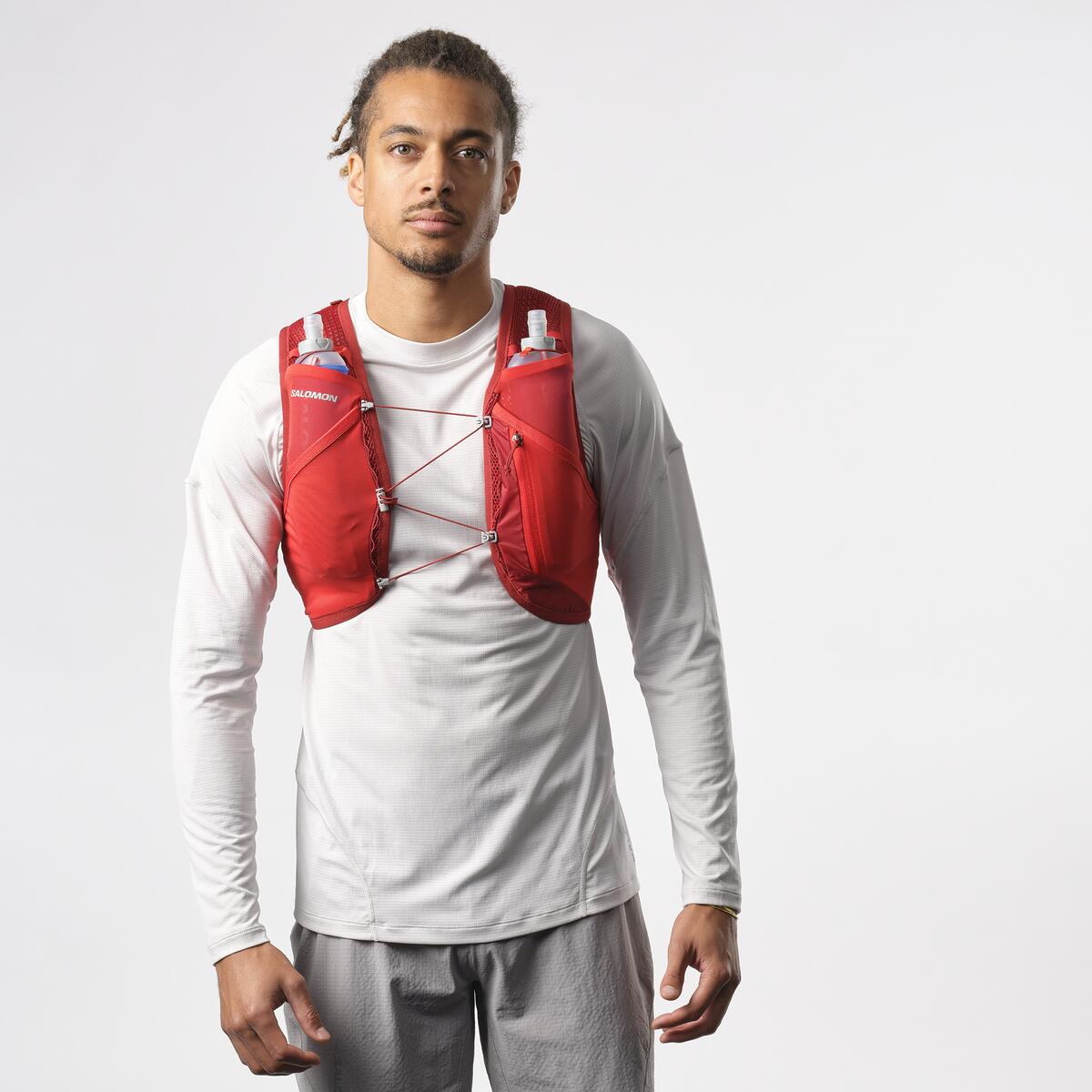 Active Skin 4 Running Hydration Vest with Water Flasks - Lightweight Breathable Unisex Trail Running Gear for Marathon, Hiking & Outdoor Sports