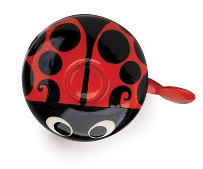 Kikkerland Ladybug Bike Bell - Cute Insect-Themed Bicycle Accessory for Kids & Adults - Perfect for City Commuting & Outdoor Cycling
