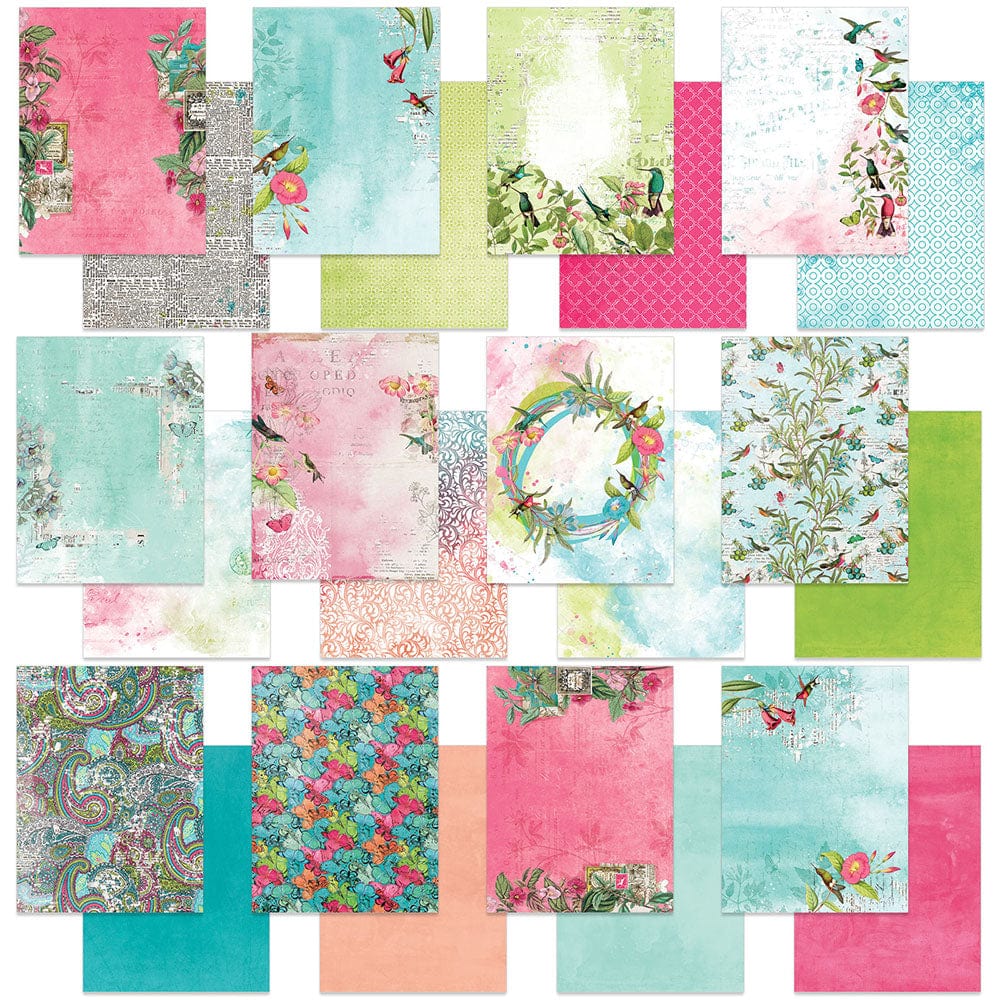 49 And Market Kaleidoscope Collection 6x8 Paper Pack - Scrapbooking, Card Making, and DIY Craft Projects for Creative Memories