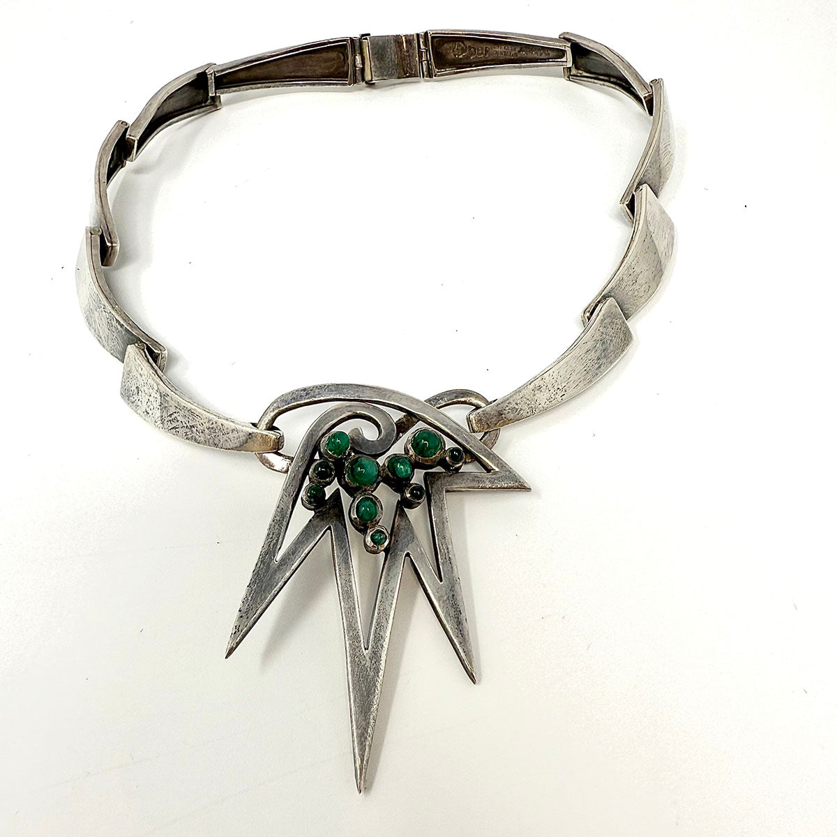 Handmade Salvador Teran Malachite Necklace - Elegant Green Gemstone Jewelry for Women | Perfect for Casual Wear, Parties & Special Occasions