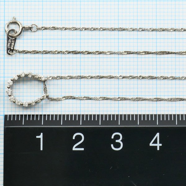 18K White Gold Diamond Necklace for Women - Elegant & Timeless Jewelry Gift for Anniversary, Wedding, or Special Occasions