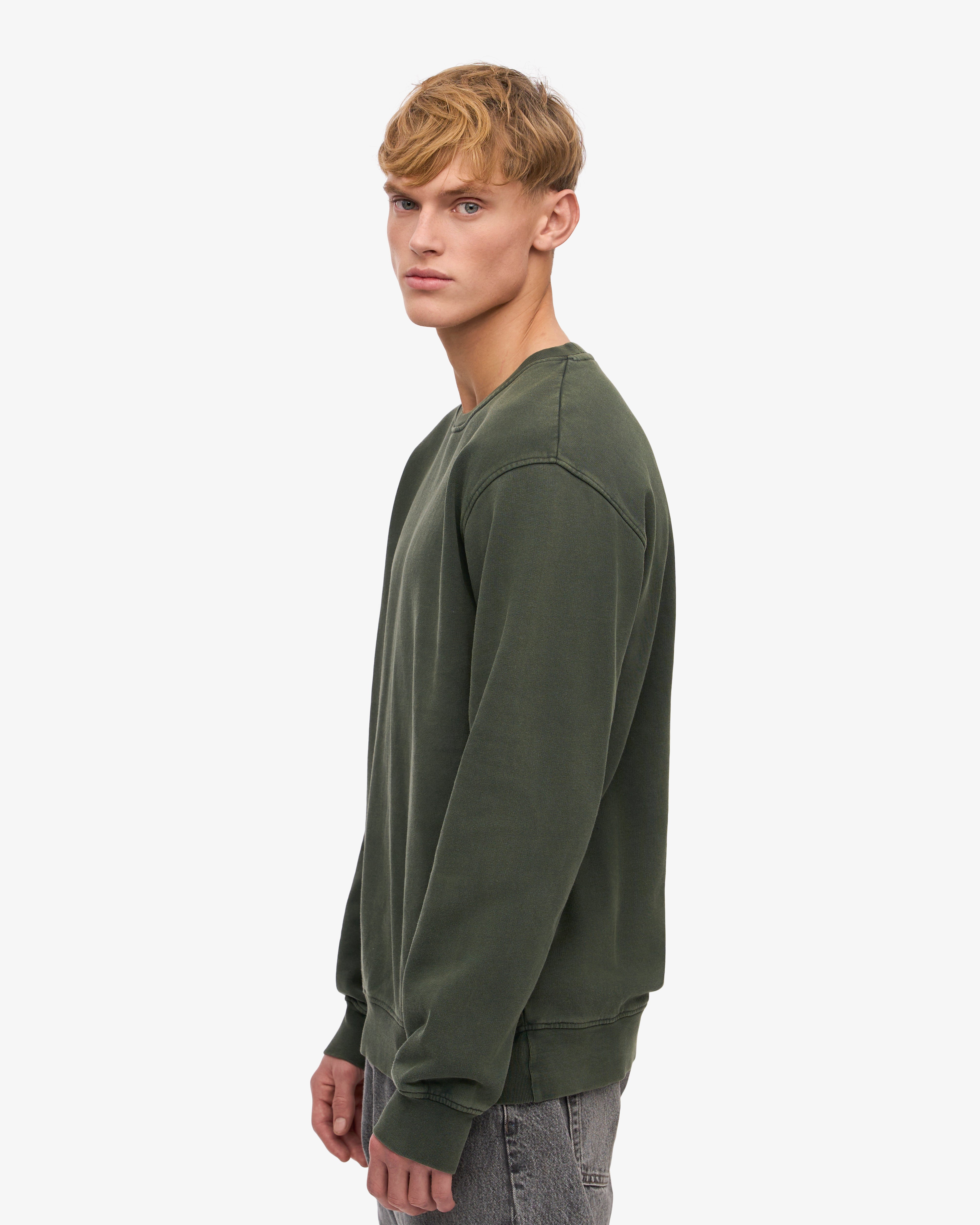Organic Cotton Classic Crew Neck T-Shirt - Midnight Forest Green - Soft & Comfortable for Everyday Wear, Casual Outfits, and Layering