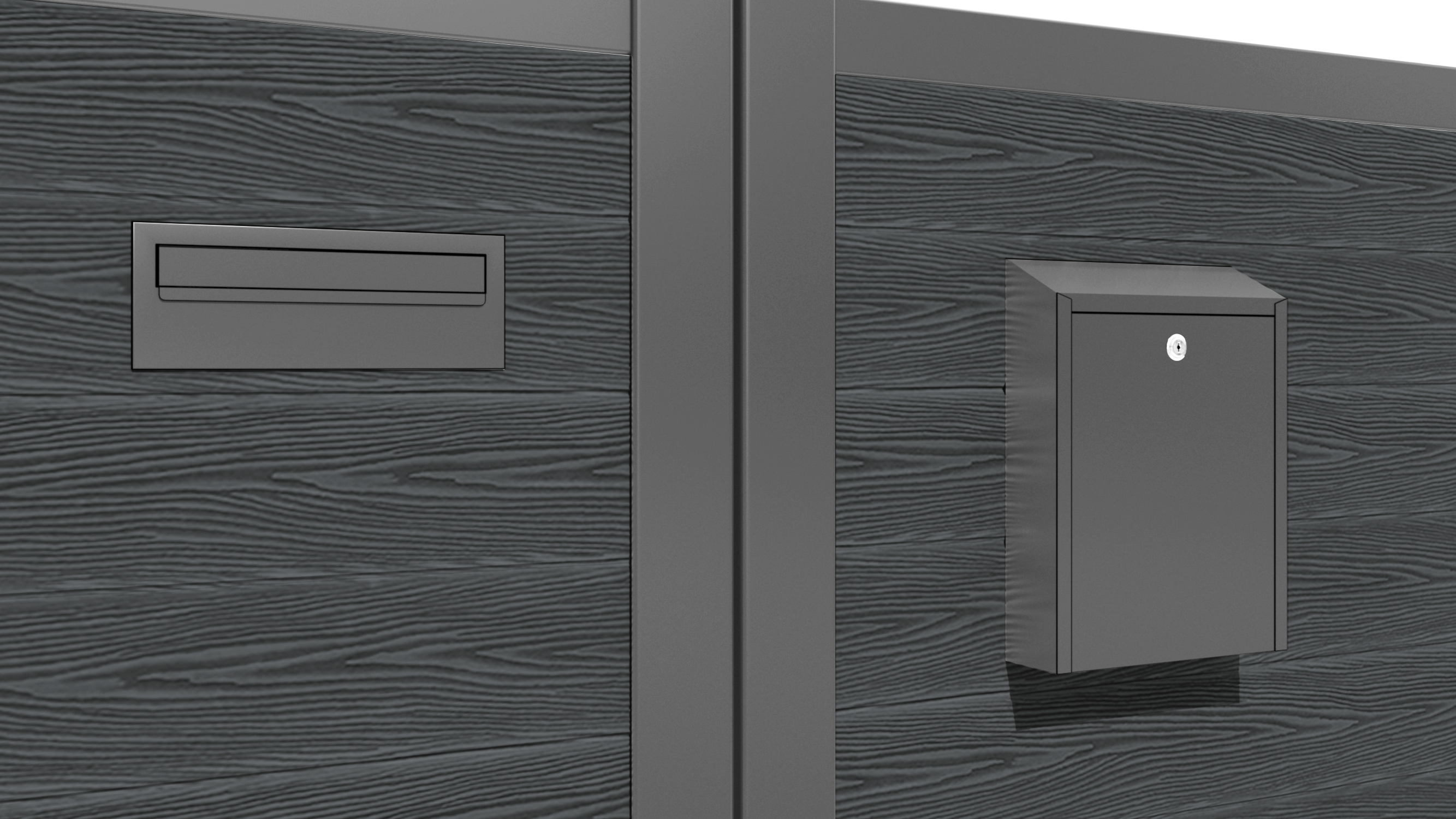 Classic Blossom Dark Grey Pedestrian Gate - Elegant Garden Entryway for Homes, Parks & Walkways