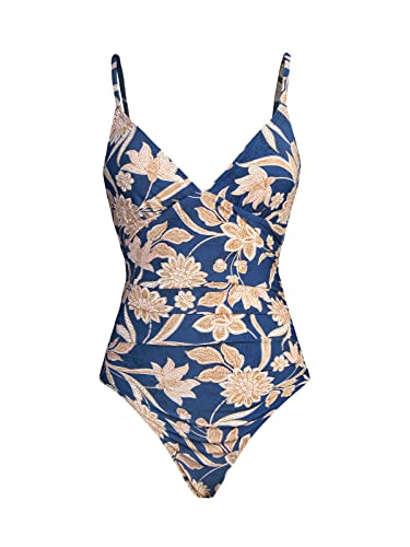 Navy Paisley Print