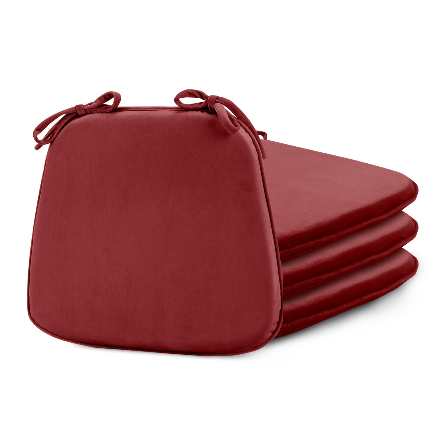 Premium U-Shaped Memory Foam Kitchen Chair Cushions Set of 4 - 17