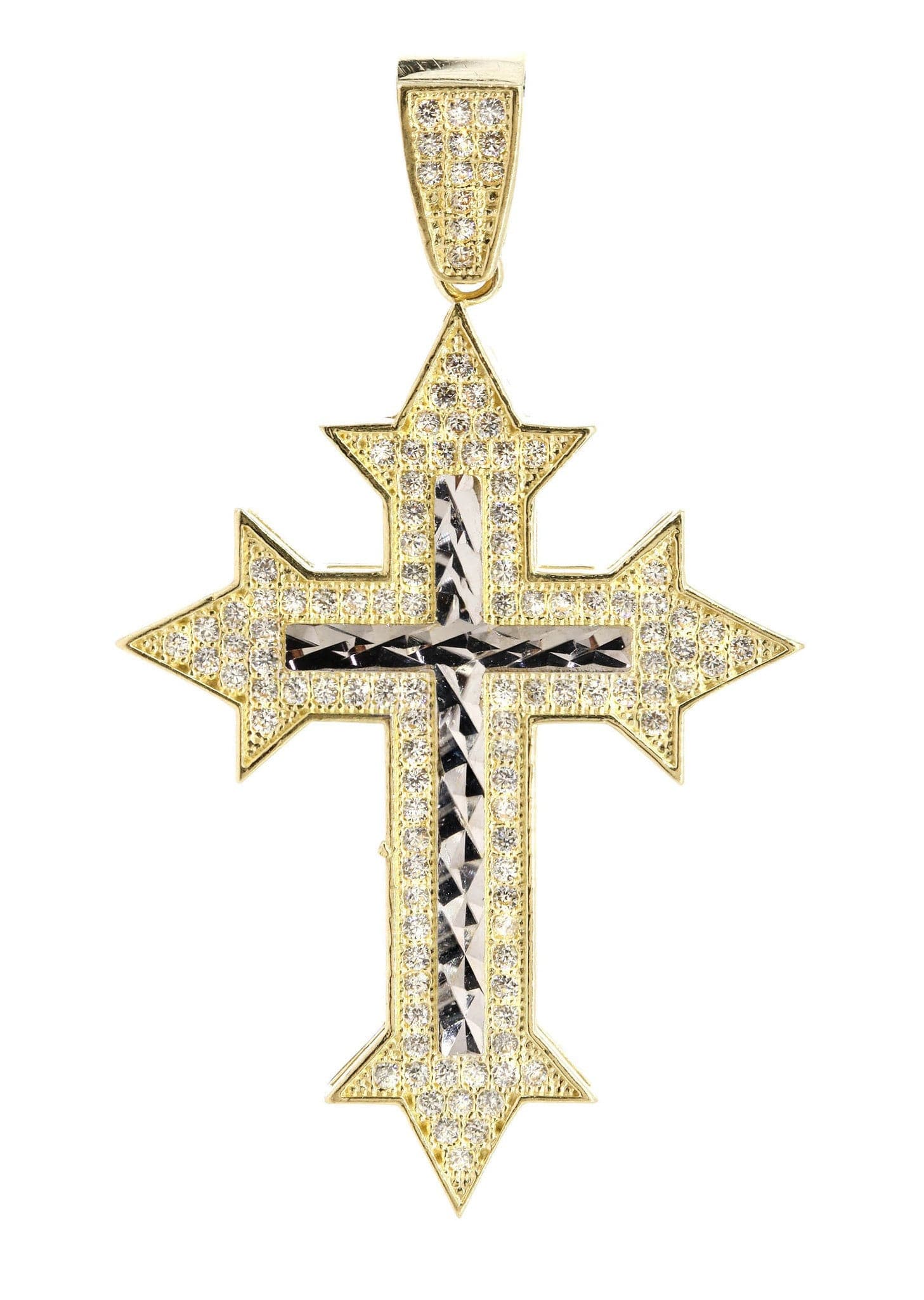 10K Gold Cross Pendant Necklace for Women - 5.3 Grams Durable Religious Jewelry - Perfect for Church, Baptism, Weddings & Everyday Wear