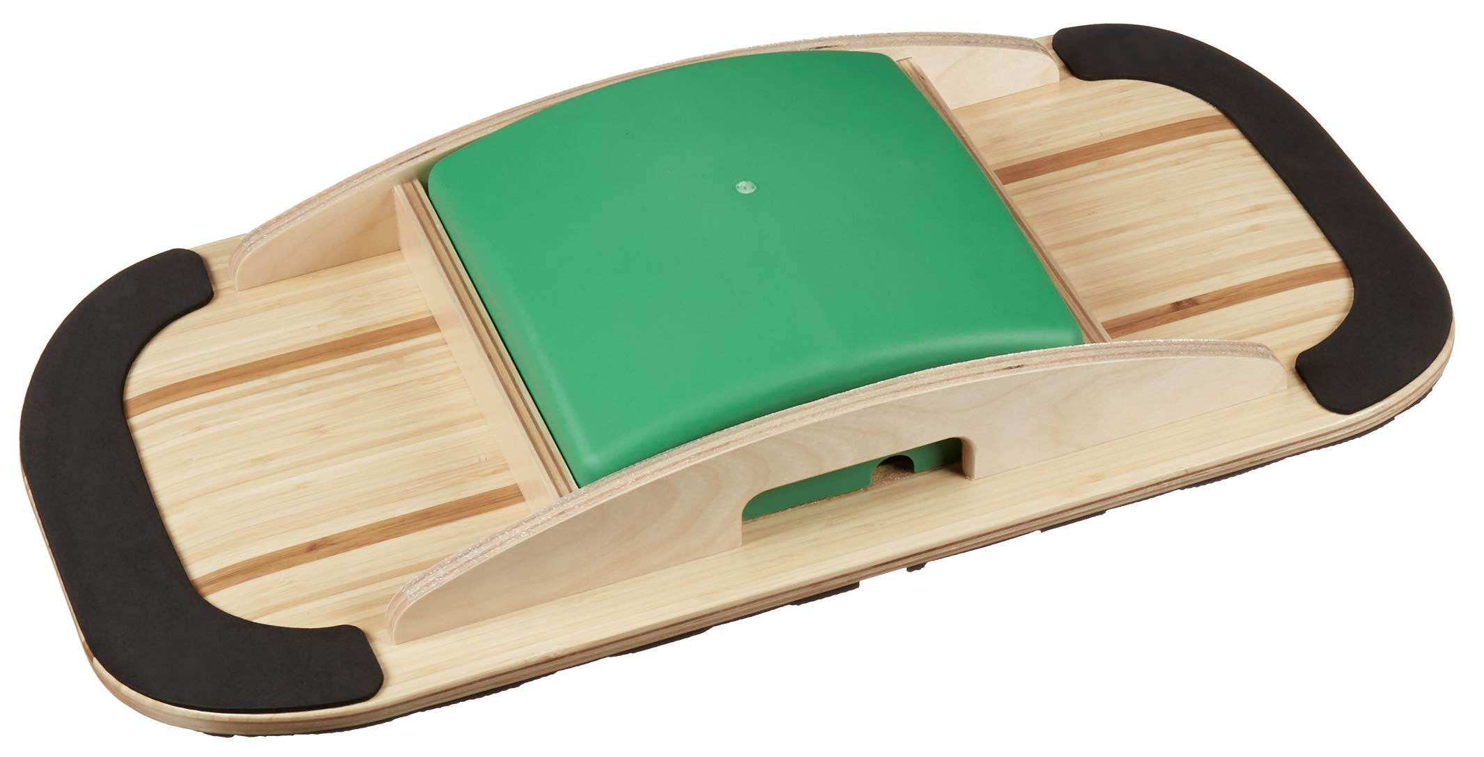 Adjustable Wooden Balance Board - Blue Planet Balance Surfer for Office, Standing Desk, Surfing, SUP, Yoga & Fitness - Improve Core Strength & Stability for Workouts & Active Lifestyle