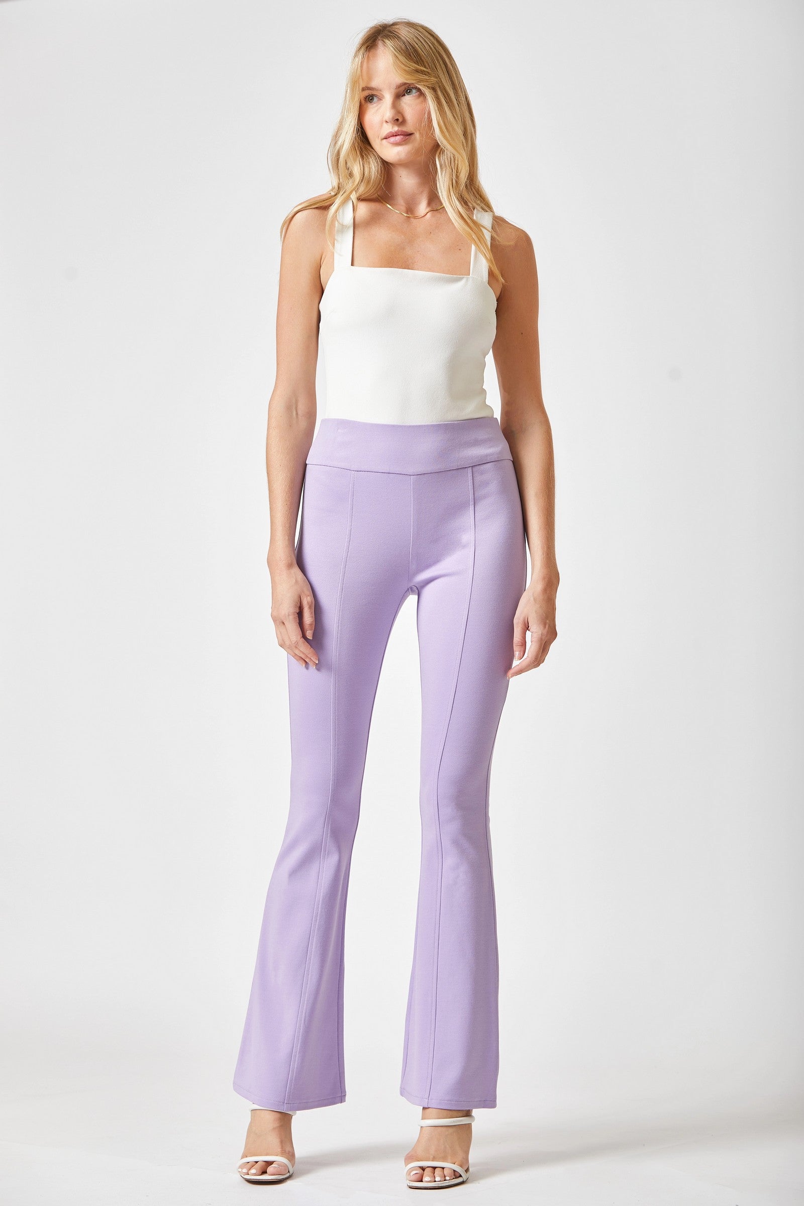 Magic Flare Pants for Women - 11 Vibrant Colors | High Waisted Wide Leg Trousers | Perfect for Casual Wear, Office & Date Nights