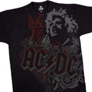 AC/DC Black Angus Black Ice Graphic T-Shirt for Men - Soft Cotton Band Tee - Perfect for Concerts, Rock Music Events & Casual Wear