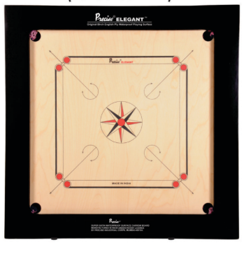 Premium 20mm English Birch Ply Carrom Board - Precision Bulldog Design for Competitive Play & Family Fun - Perfect for Indoor Games, Parties, and Recreation