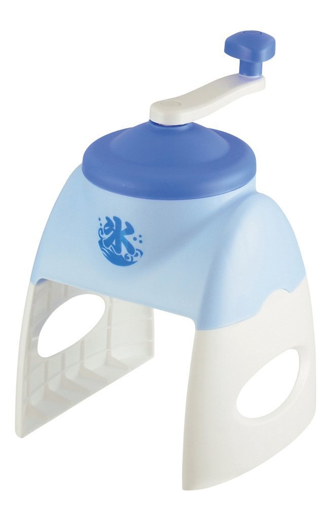 JapanBargain 1920 Japanese Slushy Machine - Hand Crank Non-Electric Snow Cone Maker & Shaved Ice Machine (Made in Japan, Blue) - Perfect for Summer Parties, Kids Treats, and DIY Frozen Desserts at Home