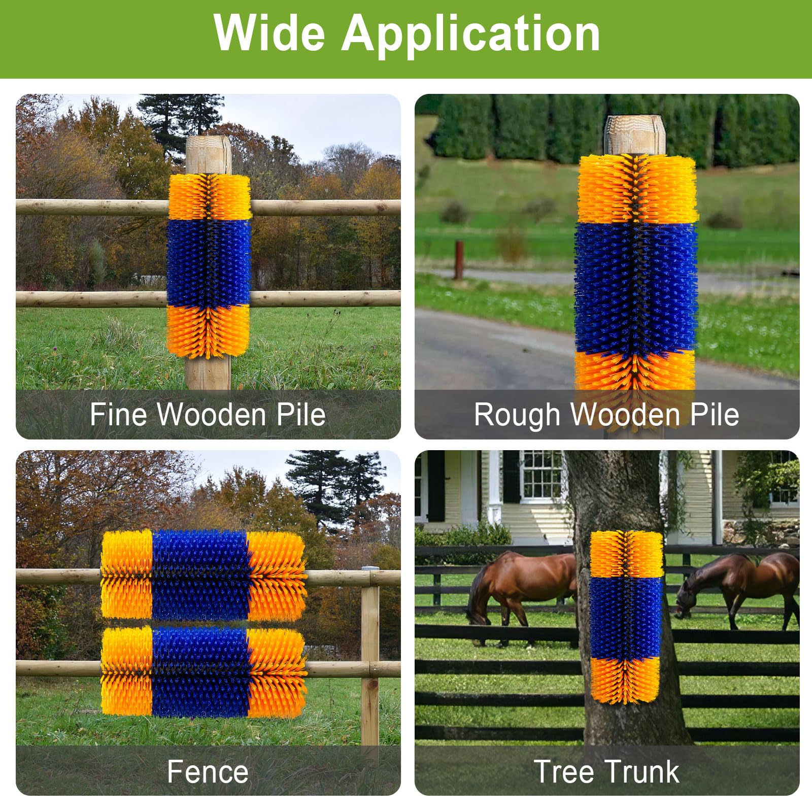 **Livestock Scratch Brushes for Horses, Cattle, Sheep, Goats & Pigs – Durable Animal Grooming & Back Scratcher Tool – Perfect for Barn, Ranch & Farm Use**