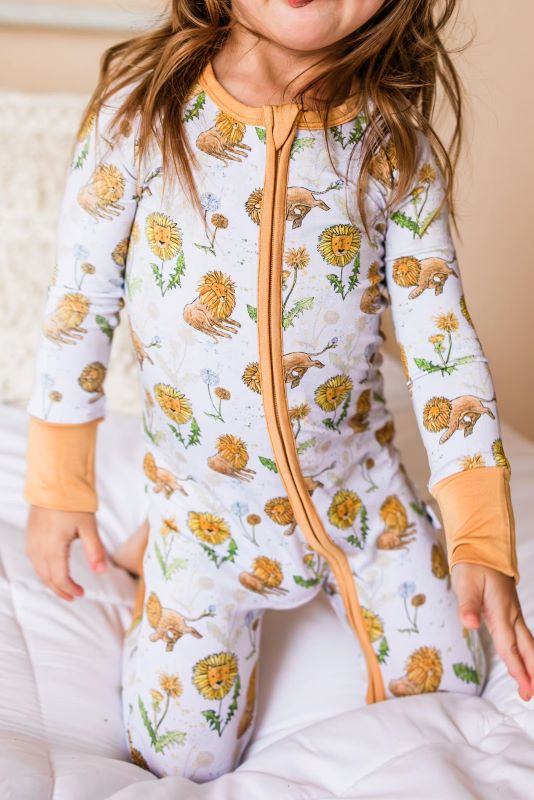 Dandelion Zip Romper for Baby Girls - Soft & Comfortable One-Piece Outfit - Perfect for Playtime, Photos & Everyday Wear