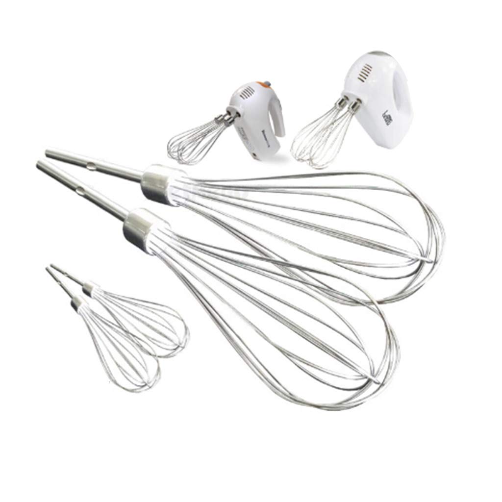 Stainless Steel Electric Egg Beater & Milk Frother Attachment - Powerful Mixer Whisk for Baking, Cooking & Coffee - Perfect Kitchen Tool for Cakes, Pancakes & Cappuccinos