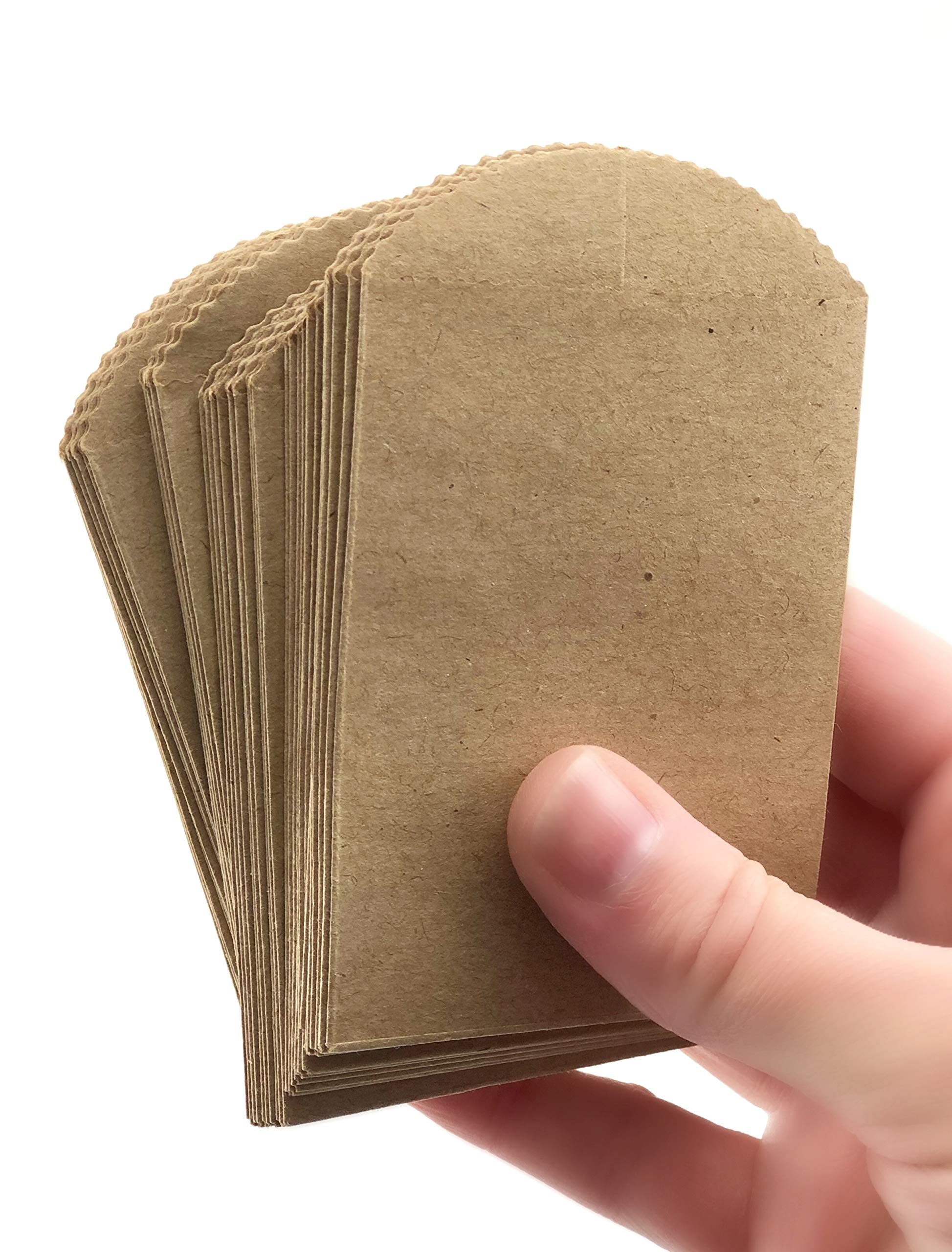 50 Mini Kraft Paper Bags 4x2.5 Inches - Eco-Friendly Small Party Favor Bags for Wedding, Birthday, Baby Shower | DIY Craft Supplies for Gift Wrapping, Candy, Jewelry & Favors