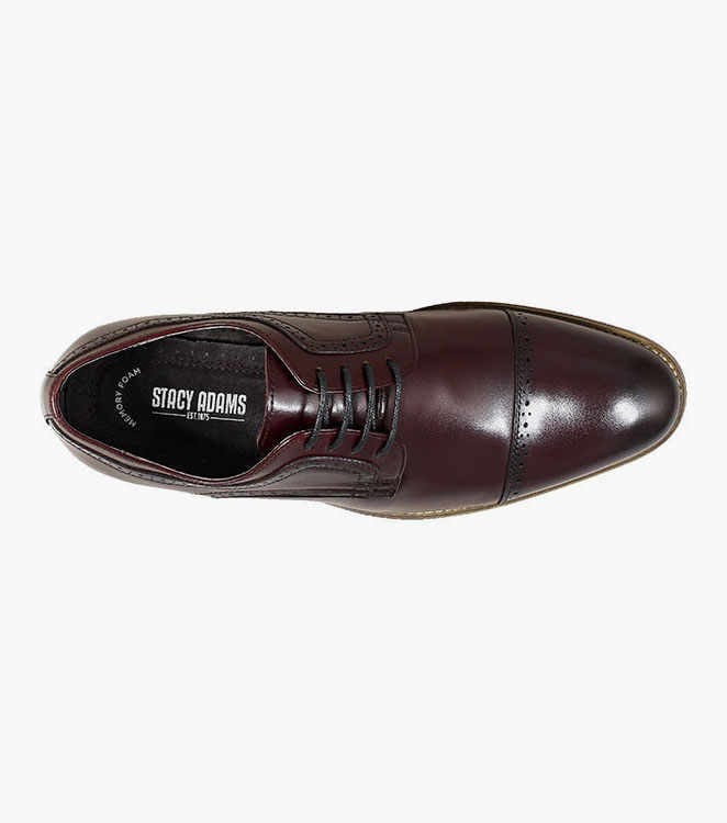 Dickinson Cap Toe Oxford Dress Shoes for Men - Classic Formal & Business Attire - Perfect for Weddings, Office & Special Occasions