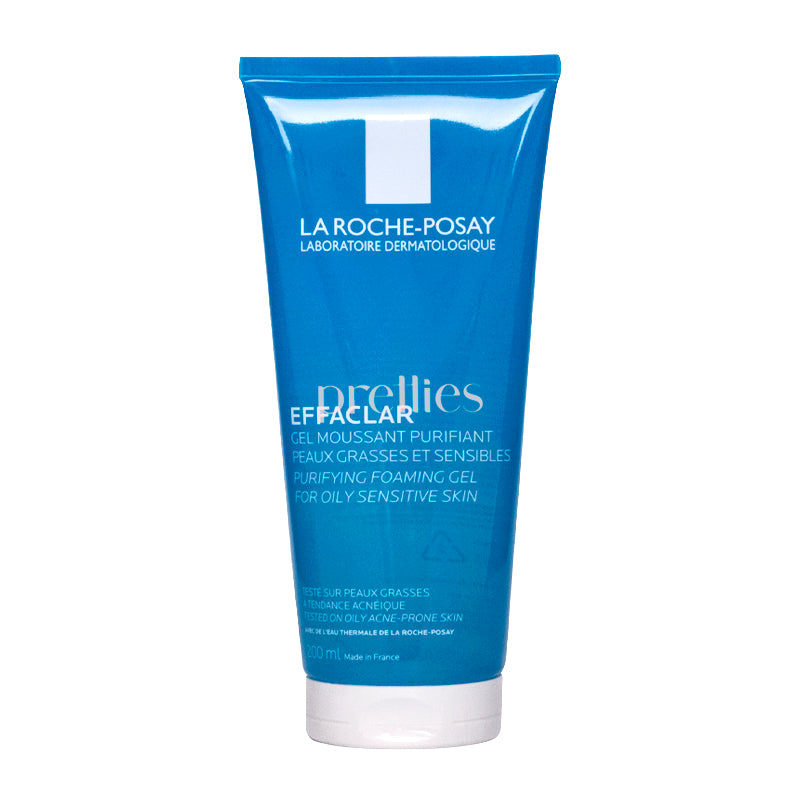 La Roche-Posay Effaclar Purifying Foaming Gel Facial Cleanser for Oily & Acne-Prone Skin - 6.76 fl oz | Deep Cleansing, Oil Control & Pore Minimizing | Daily Face Wash for Men & Women | Perfect for Morning & Night Skincare Routine