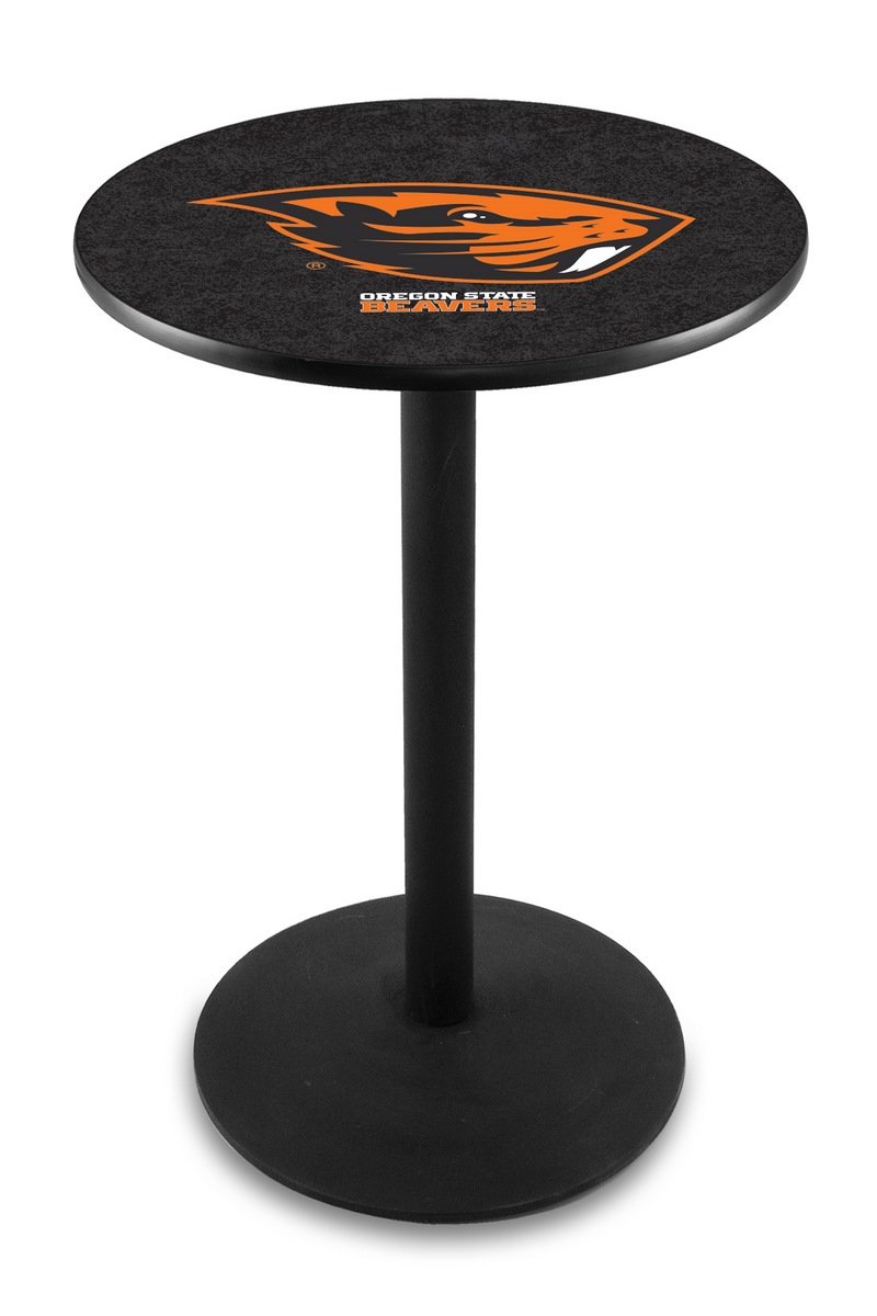 Holland Bar Stool Co. L214 36-Inch Black Wrinkle Bar Stool - Oregon State Themed Pub Table for Home Bars, Game Rooms & Restaurants