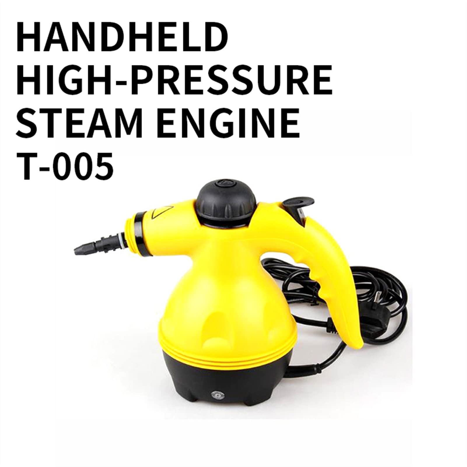 Portable Handheld Steam Cleaner for Home Use - High Temperature & Pressure Multi-Purpose Cleaning Tool T-005 | Perfect for Kitchen, Bathroom, Floors & Car Detailing