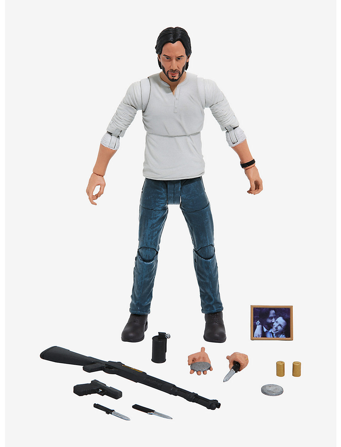 Diamond Select John Wick: Chapter 2 Casual Action Figure - Highly Detailed Collectible Toy for Movie Fans & Collectors | Perfect for Display, Gifts, and Role-Playing Scenes