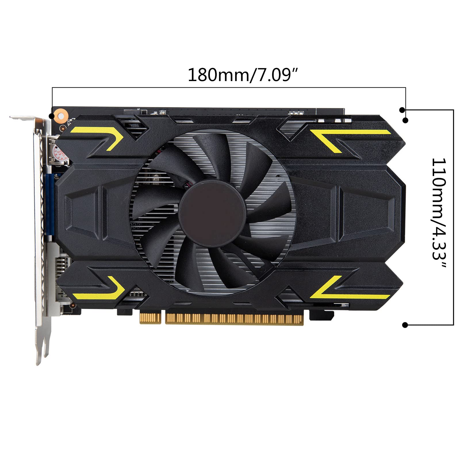 Eladcncmc GTX650 2GB GDDR5 128Bit PCI Express Desktop Graphics Card - High Performance for Gaming, Video Editing & 3D Rendering