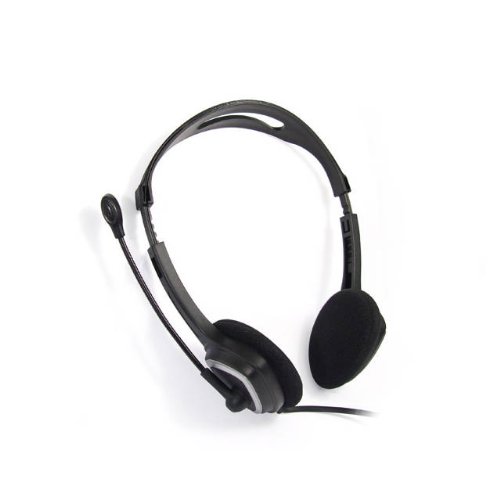 IM320 USB Wired Headset with Noise-Canceling Mic - Comfortable Over-Ear Headphones for PC, Laptop, Call Center & Online Gaming (Black) - Perfect for Work from Home, Zoom Meetings & Remote Learning