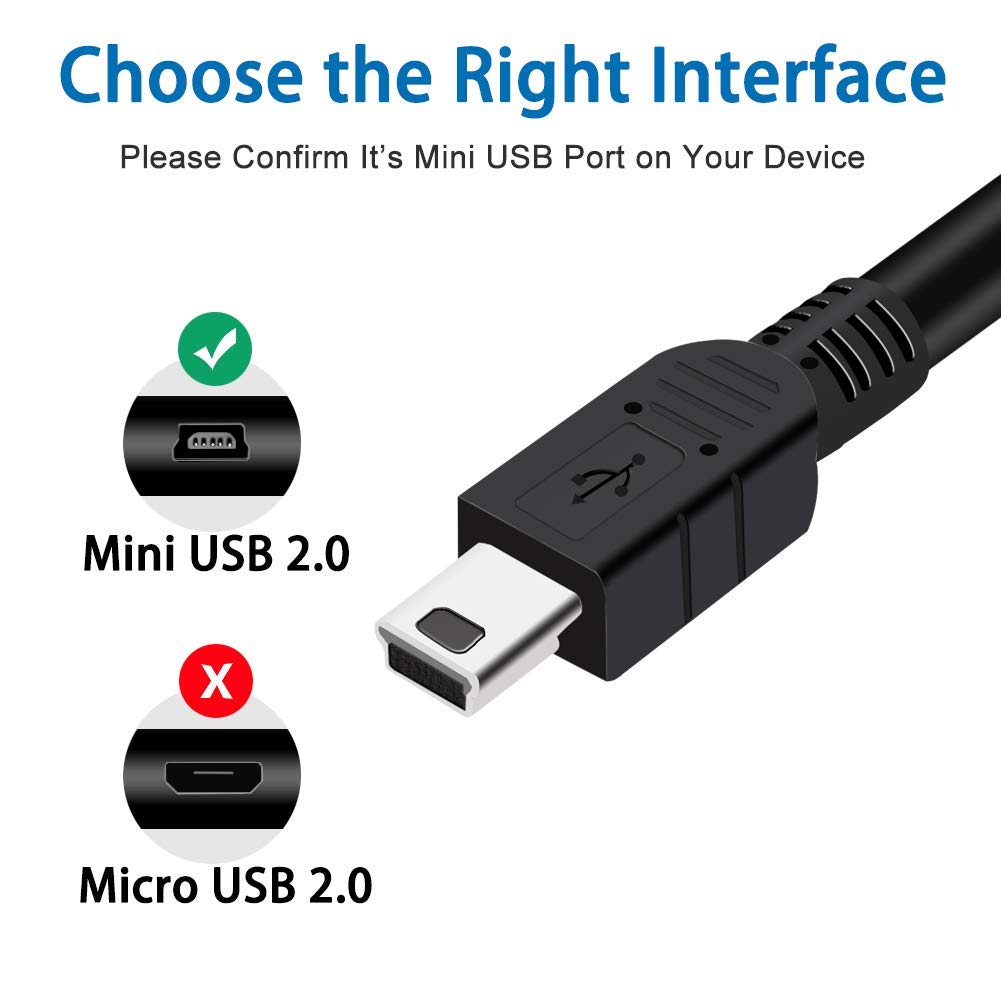 Original Canon IFC-400PCU Mini USB Cable - Replacement Charging & Data Transfer Cord for PowerShot/EOS/DSLR/ELPH Cameras & GoPro Hero 3+/4 - Perfect for Travel Photography, Vlogging & Camera Charging