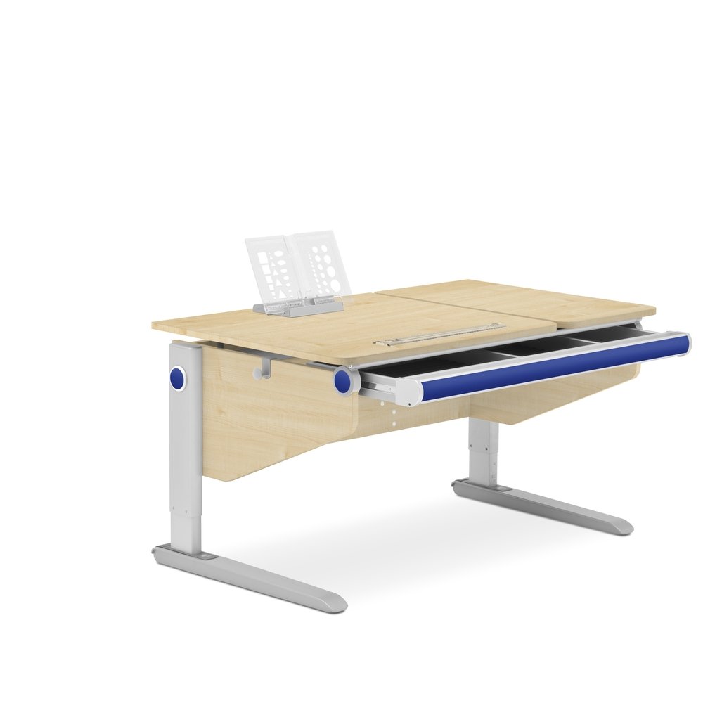 MOLL Winner Split Desk - Adjustable Kids Study Desk with Storage Shelf - Perfect for Home Office, Online Learning & Small Spaces