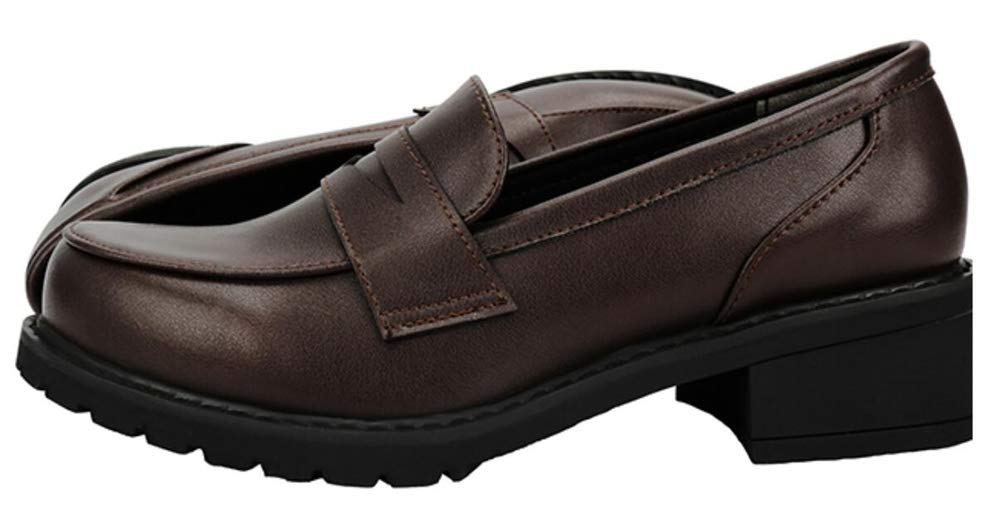Women's Slip-On Oxford Shoes - Japanese Anime JK Uniform Dress Shoes for Cosplay & School Uniform Outfits | Perfect for Cosplay Events, Themed Parties & Daily Wear