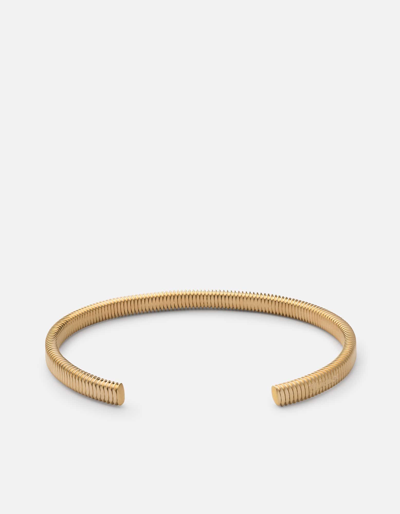 Matte Gold Thread Cuff Bracelet - Elegant Minimalist Jewelry for Women - Perfect for Casual Wear, Office & Special Occasions