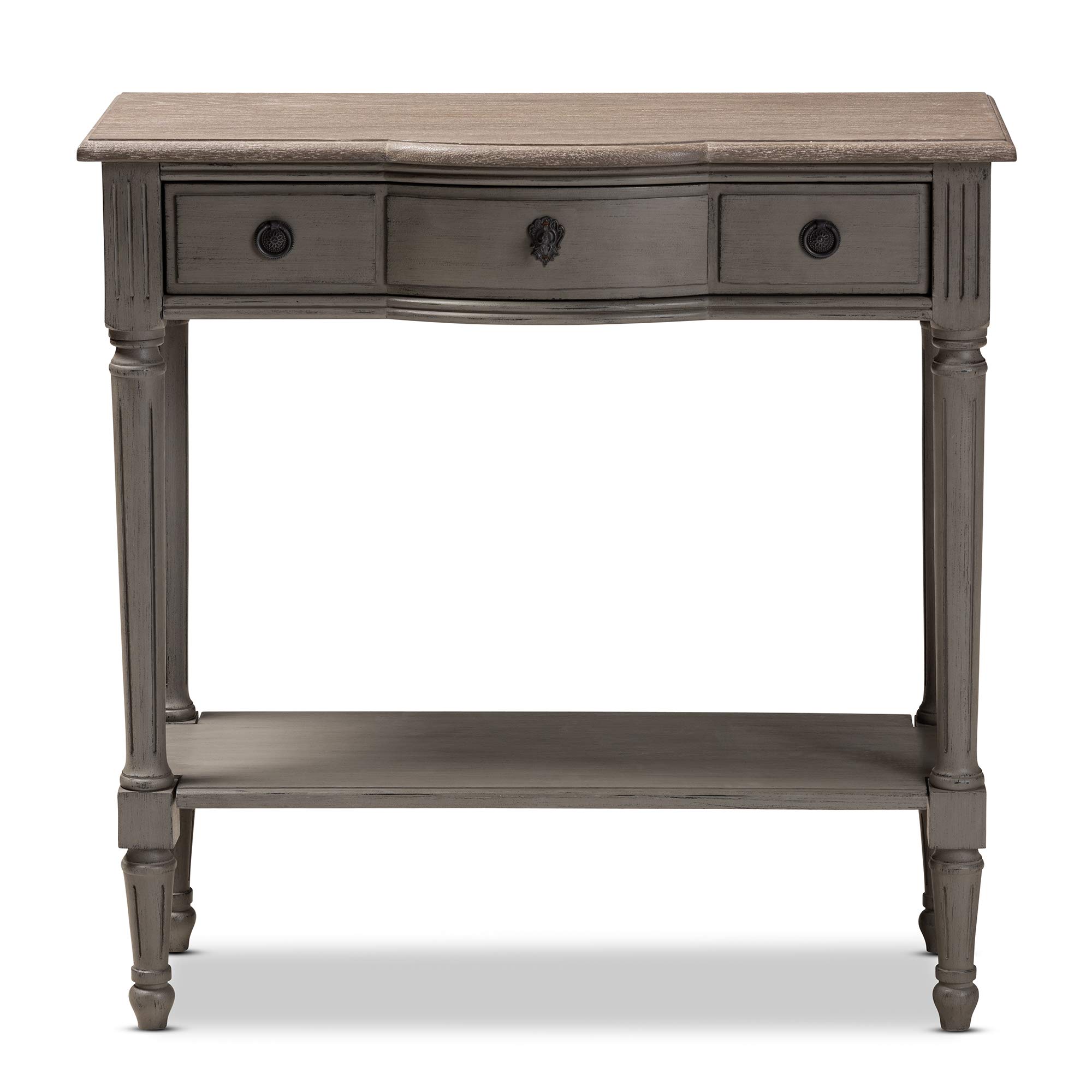 Baxton Studio Modern Gray Console Table - Entryway Sofa Table for Living Room, Hallway & Home Decor
