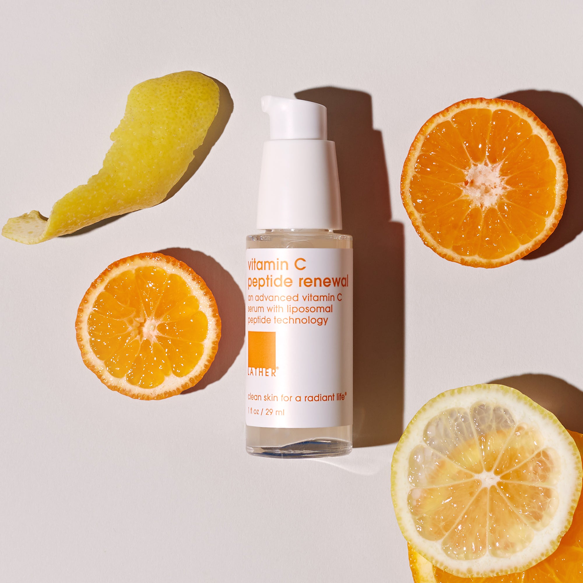 Vitamin C Peptide Renewal Serum - Anti-Aging Face Treatment for Brightening & Wrinkles | Day & Night Skincare Routine