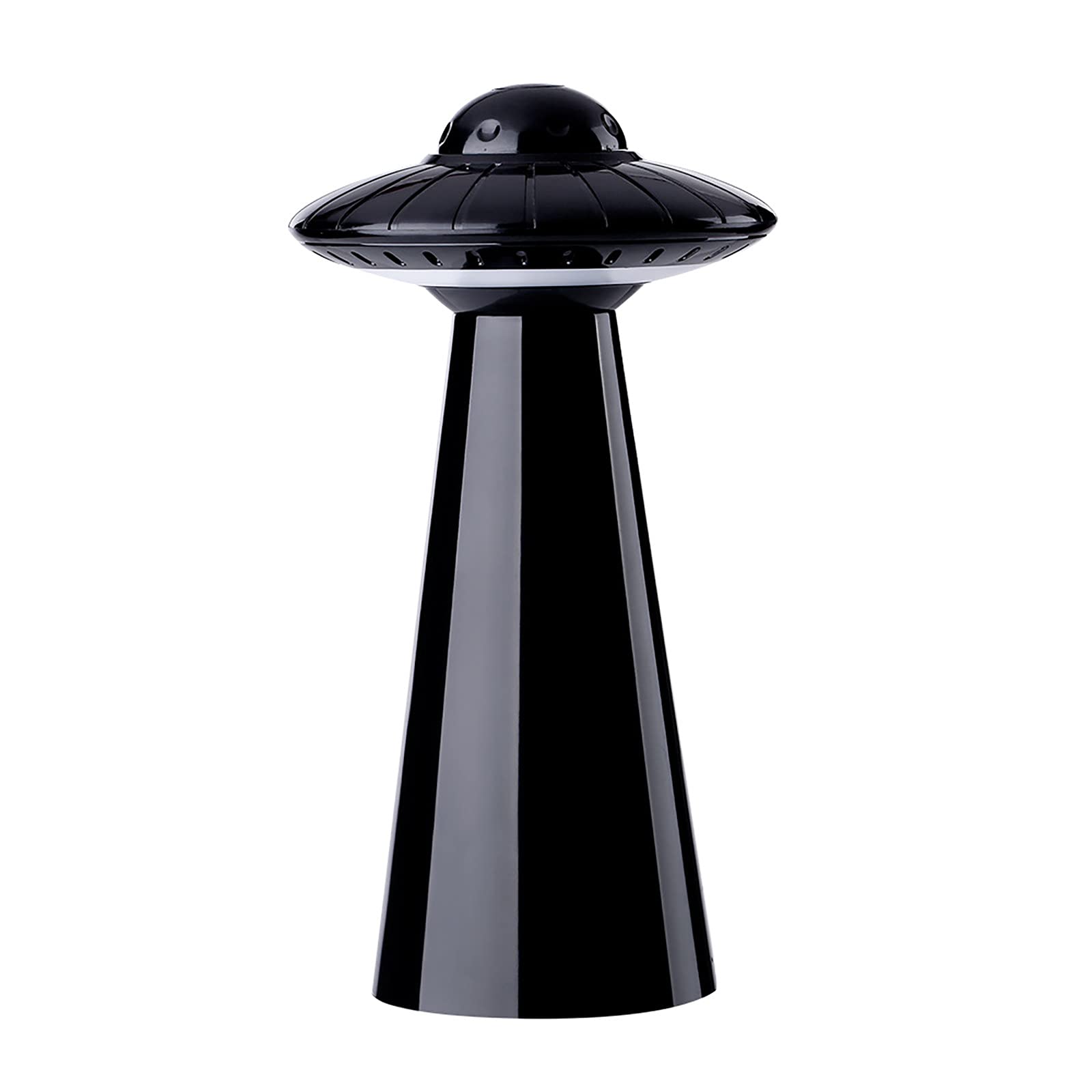 Rechargeable USB UFO Night Light - Energy-Saving LED Bedside Lamp for Kids Bedroom, Nursery & Home Decor (Black) | Perfect for Nighttime Reading, Baby Care & Creating Cozy Atmosphere