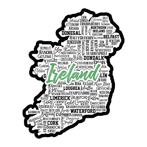 Ireland City Sights Laser Cut Dimensional Scrapbook Embellishments - Scrapbooking Supplies for Travel Journals, DIY Cards, and Memory Books (Set of 12)