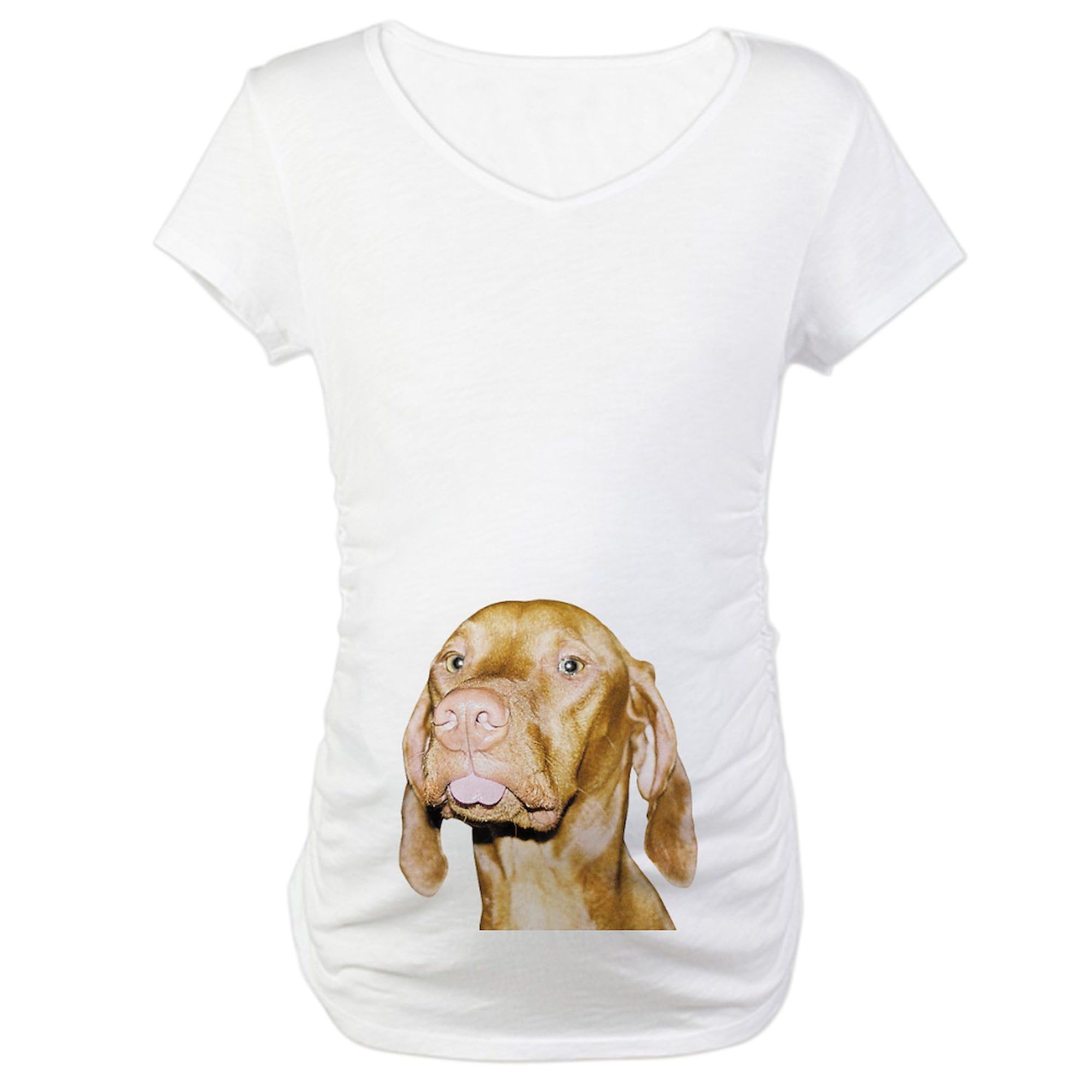 Stinker Maternity T-Shirt for Women - Comfortable Ruched Side Design for Pregnancy - Perfect for Casual Wear, Baby Showers & Maternity Photos