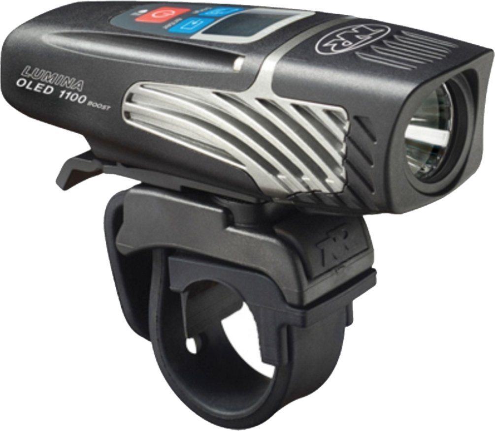 NiteRider Lumina 1100 OLED Boost USB Rechargeable Bike Light - 1100 Lumens Waterproof LED Headlight with Display Screen for MTB, Road & Commuter Bicycles | Easy Installation for Night Cycling & Urban Commuting