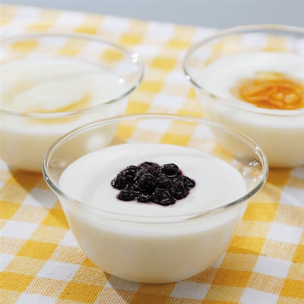 Iwaki Heat Resistant Glass Yogurt Cup - BPA-Free, Microwave & Dishwasher Safe - Perfect for Homemade Yogurt, Desserts, Meal Prep & Storage