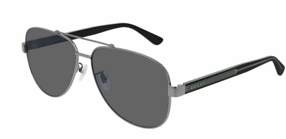 Gucci GG 0528S 007 Ruthenium Polarized Sunglasses for Women & Men - Luxury Designer Shades for Driving, Beach & Outdoor Activities