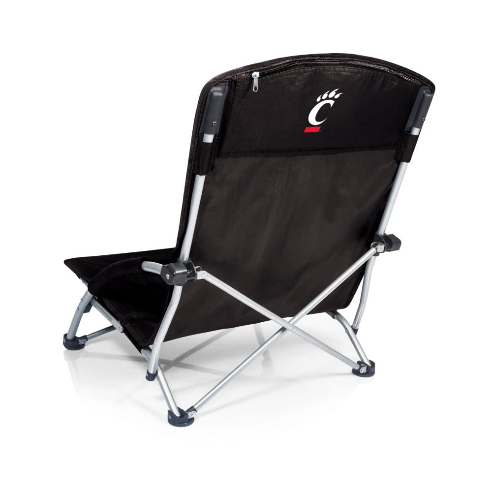 PICNIC TIME NCAA Tranquility Low Beach Chair with Carry Bag - Lightweight Portable Lawn Chair for Adults - Perfect for Beach, Camping, and Outdoor Relaxation