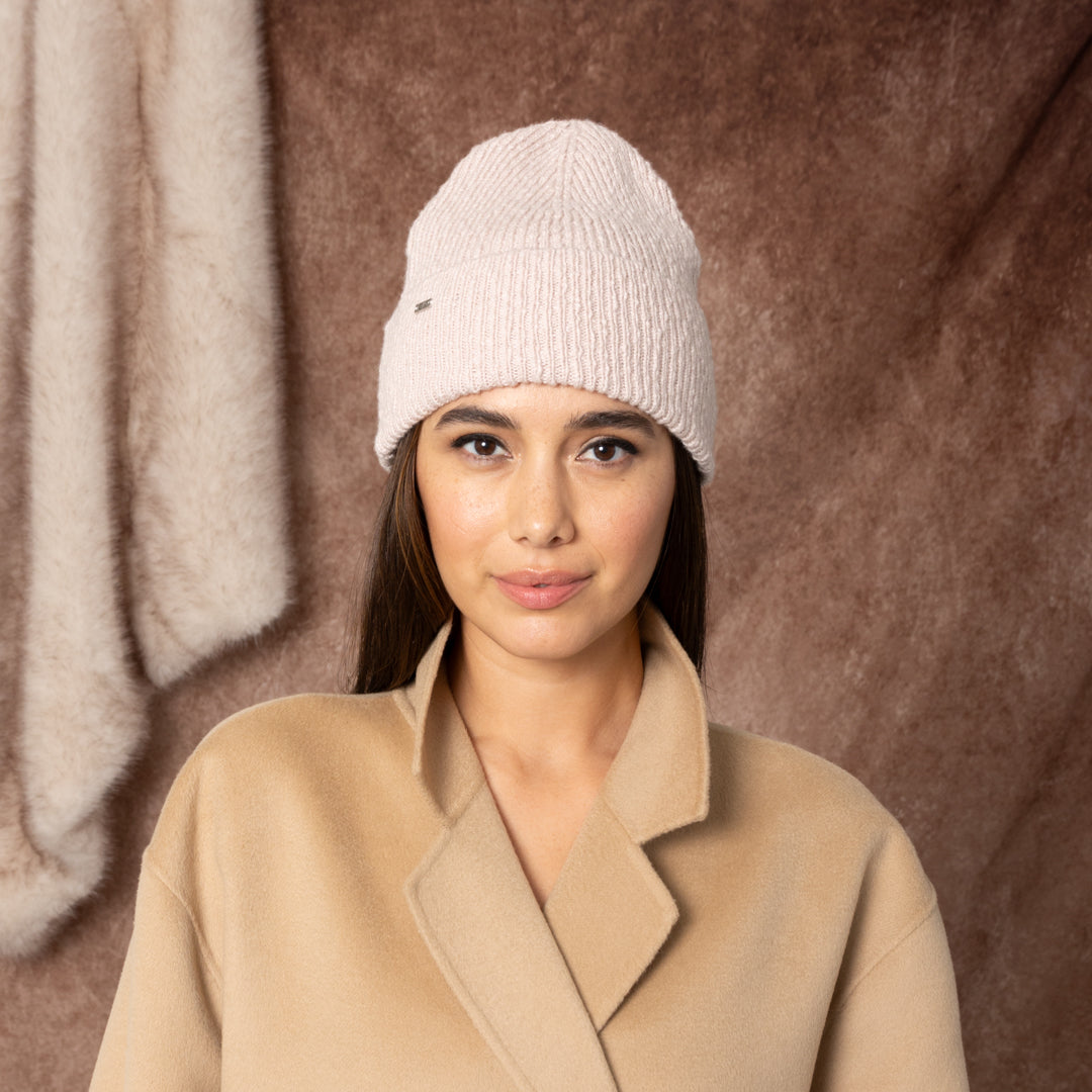 Luxury Frances Cashmere Beanie - Soft Winter Hat for Women & Men - Warm Knit Beanie for Cold Weather - Perfect for Skiing, Hiking & Outdoor Activities