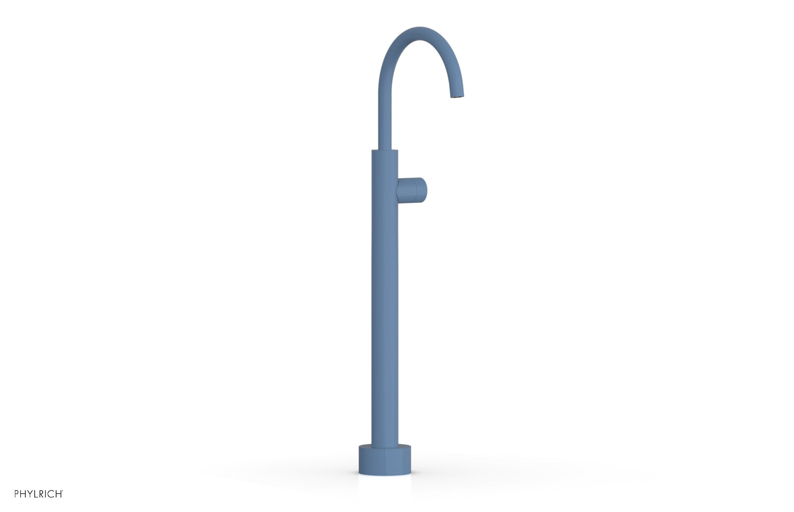 BASIC II Low Floor Mount Tub Filler with Smooth Handle - Model 230 46 04 - Perfect for Modern Bathroom Renovations and Spa-Like Showers