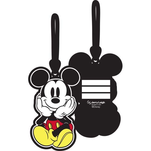 Disney Mickey Mouse Sitting Luggage Tag - Cute Travel Accessory for Suitcases & Bags - Perfect for Vacations, Airports & Family Trips