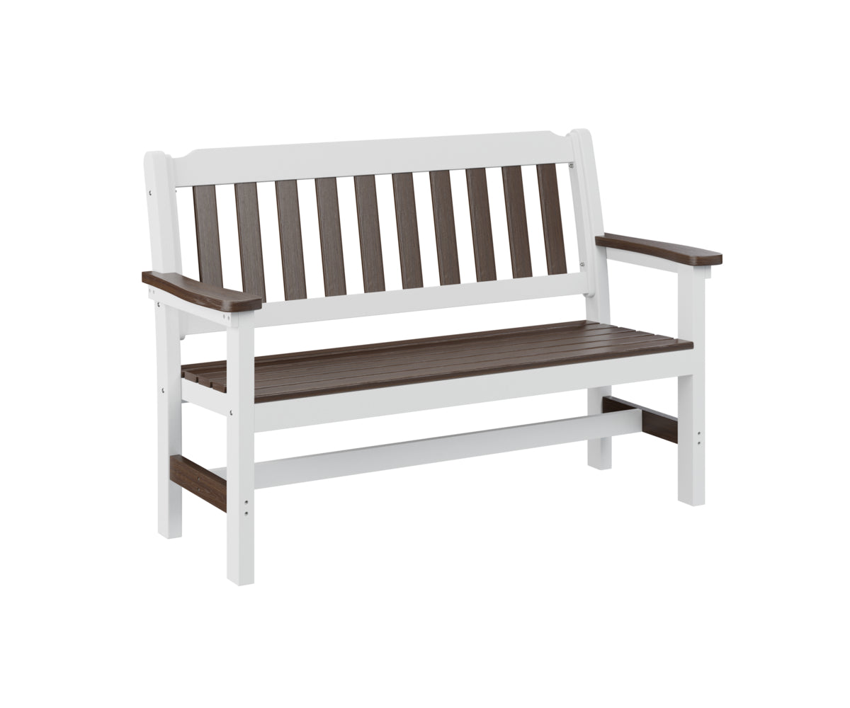Berlin Gardens Outdoor Garden Bench - Heavy Duty Weather-Resistant Wooden Bench for Patio, Backyard, and Garden Seating - Perfect for Relaxing and Entertaining Guests