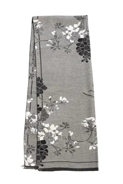 Reversible Floral Print Winter Scarf for Women - Soft Warm Fashion Accessory for Cold Weather, Outfits & Gifts