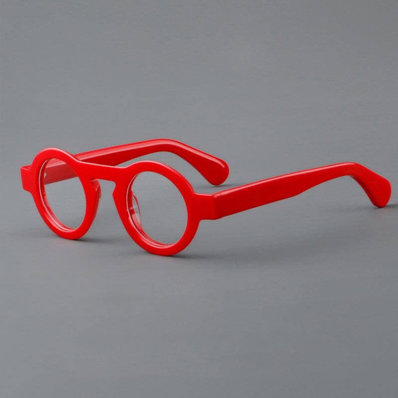 Vintage Round Acetate Eyeglass Frames - Classic Retro Style for Men & Women | Perfect for Reading, Fashion, and Everyday Wear