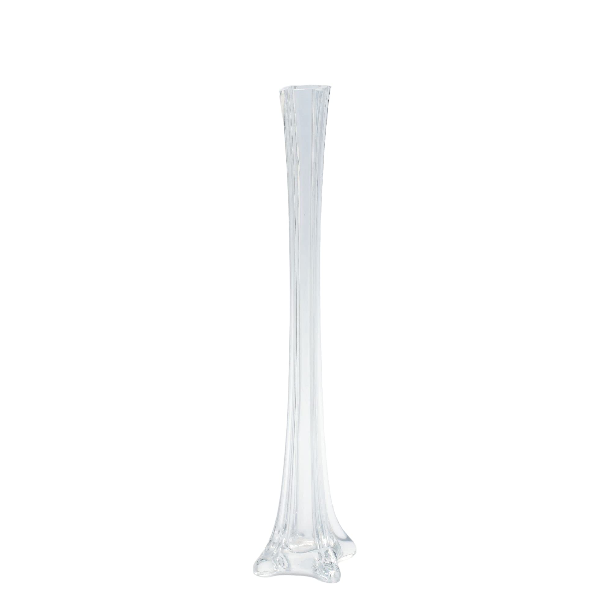 Modern Glass Vase for Home Decor - Elegant Floral Centerpiece for Living Room, Dining Table & Wedding Decorations