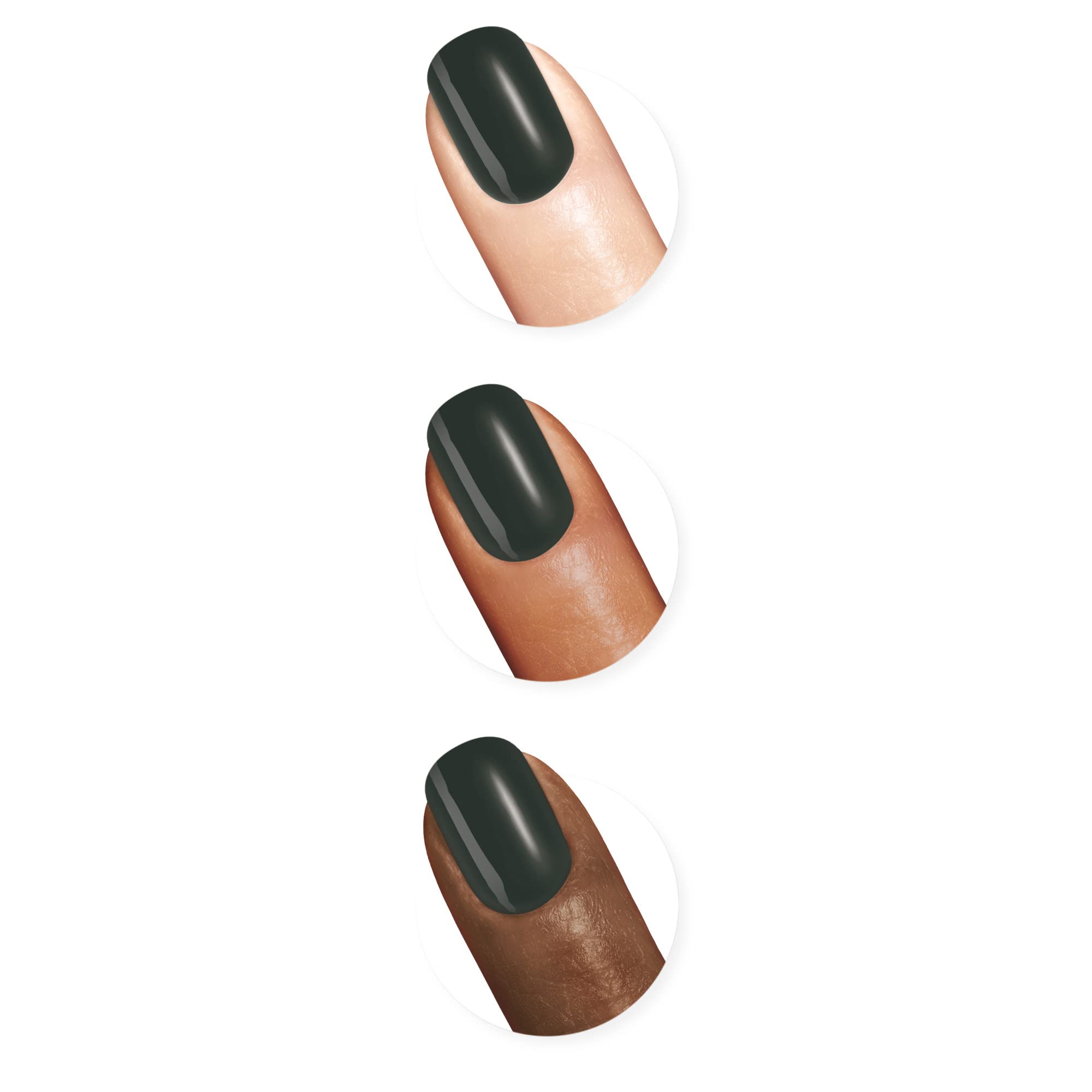 Sally Hansen Miracle Gel™ Nail Polish - Leaf Me Be Green, Long-Lasting Gel-Like Formula, No UV Lamp Needed, Vegan & Cruelty-Free (Perfect for Spring/Summer Nails, Manicures & Pedicures)