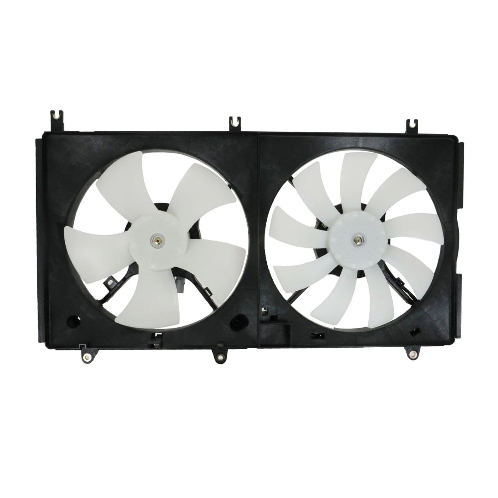 High Performance Radiator Dual Cooling Fan Assembly Compatible with 2004-2009 Mitsubishi Galant - Replacement Part MI3115120 - Perfect for Engine Overheating Prevention & Summer Driving