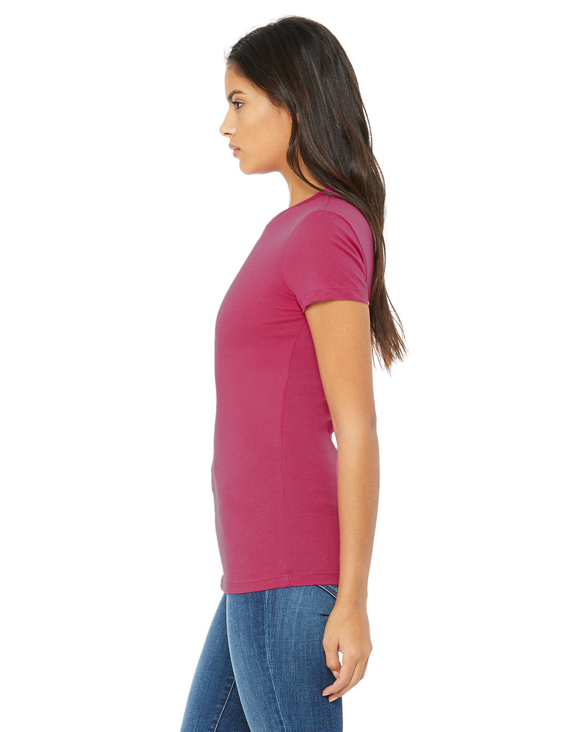Bella + Canvas 6004 Women's Slim Fit Short Sleeve V-Neck T-Shirt - Soft Cotton Tee for Casual Wear, Workout & Layering